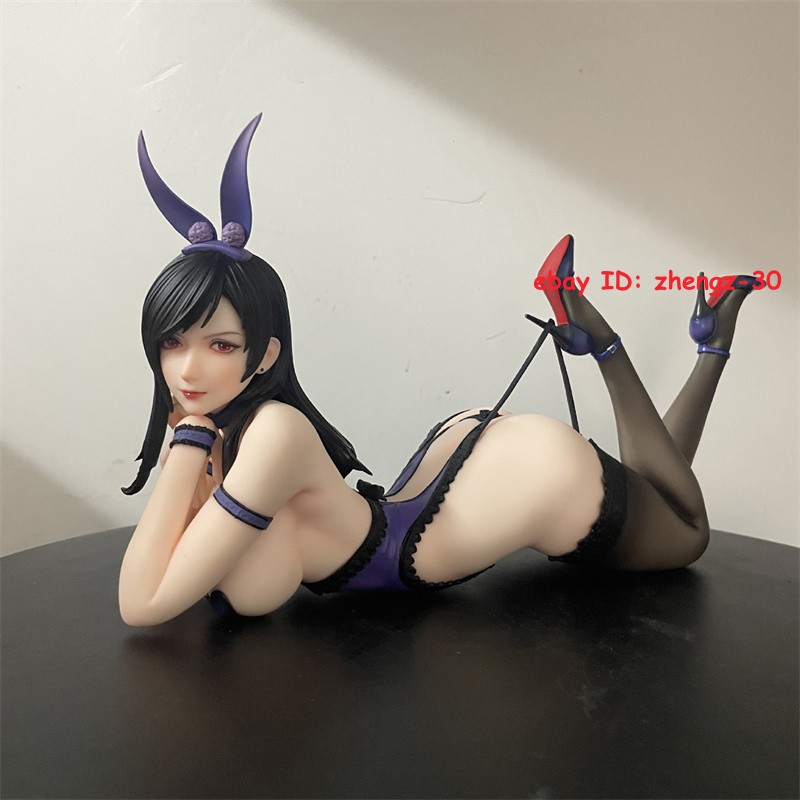 Reclining Bunny Girl Tifa Statue Sexy Figure Model Collectibles Boxed Xmas Gift