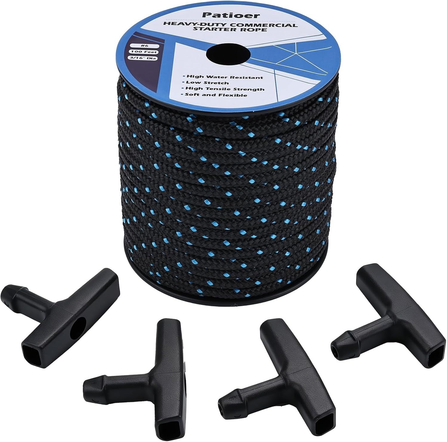 Patioer Starter Rope, 3/16\