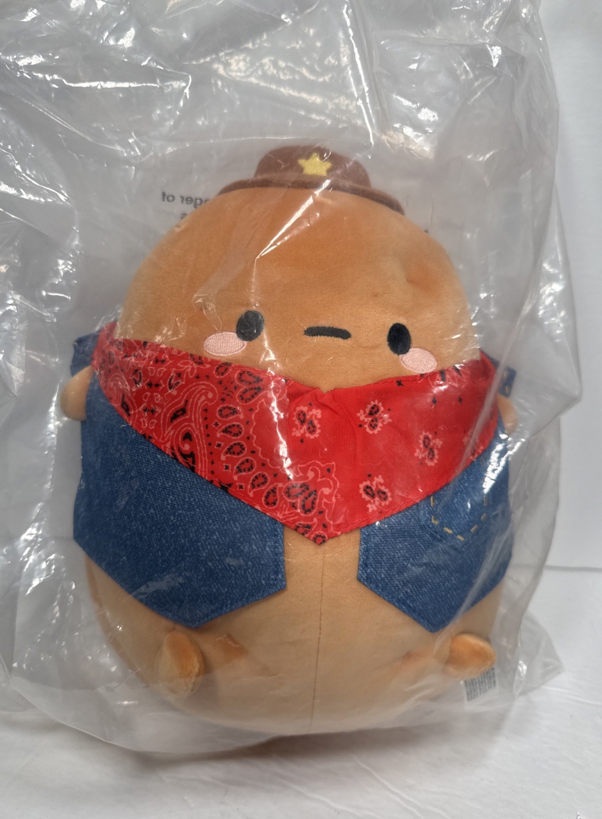 Smoko Cowboy Tayto Midi Mochi Potato Plush W/ Bandana & Hat 12\