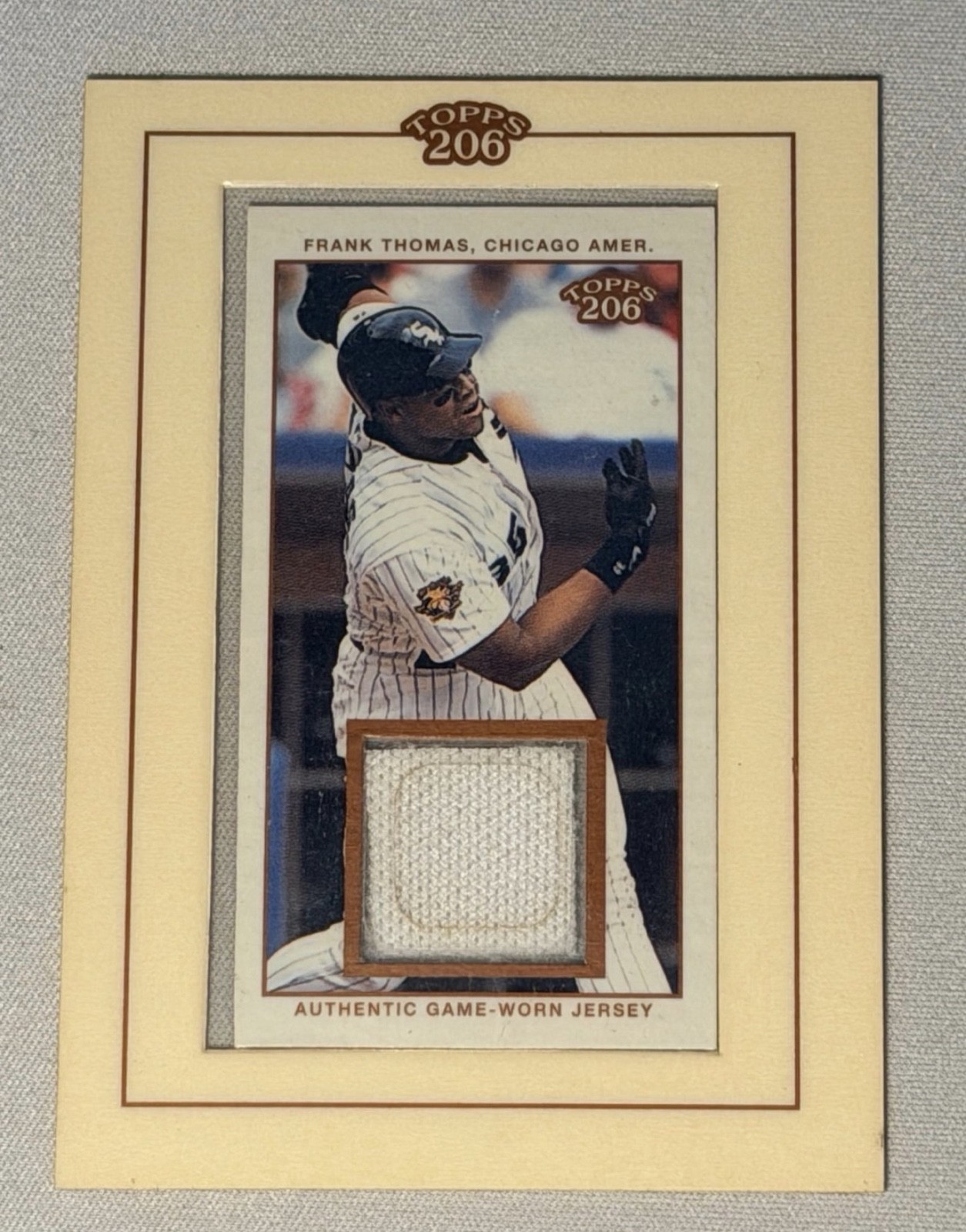 2002 Topps 206 Relics Frank Thomas (Batting Action) #TR-FT HOF