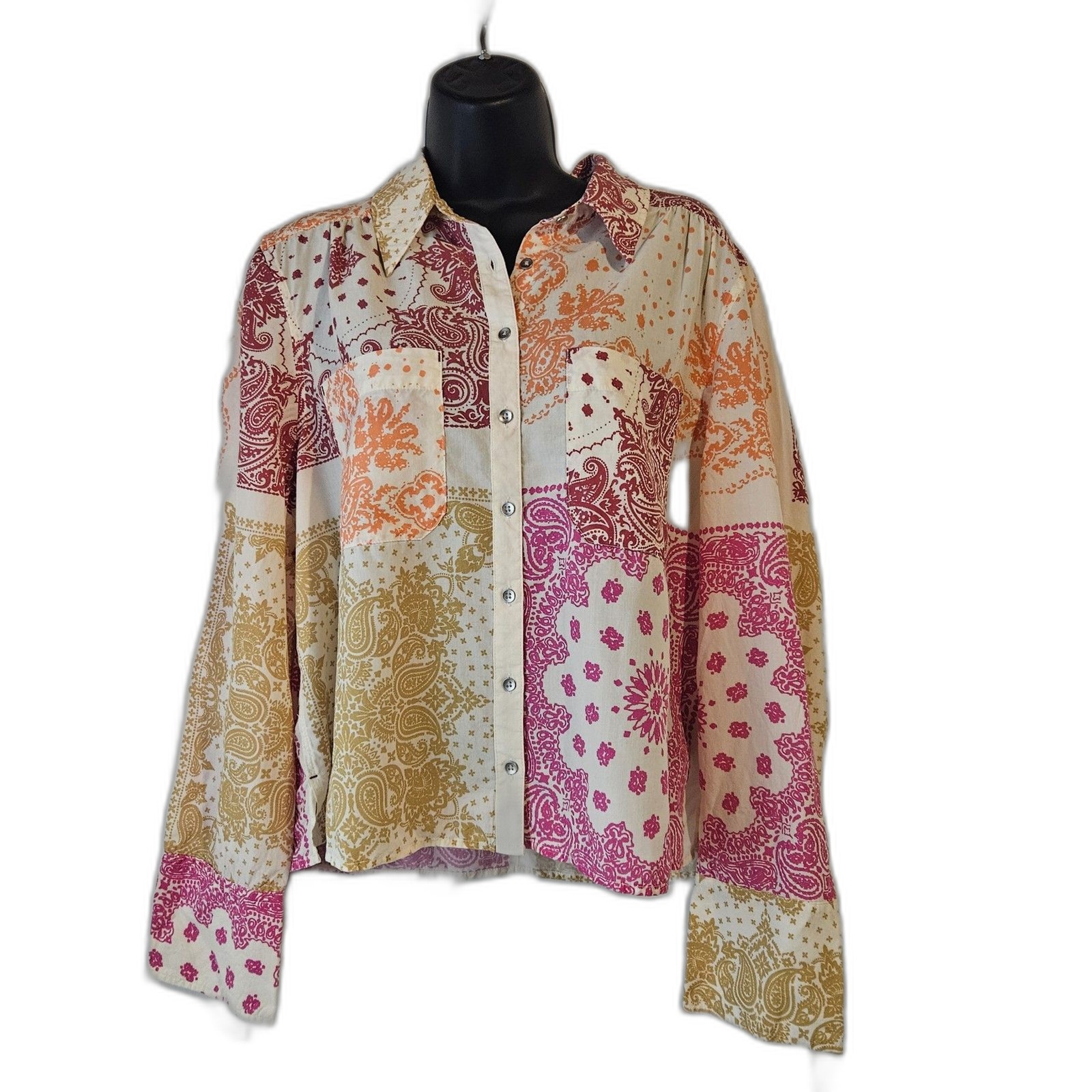 New Sundance Cecile Button Up Shirt Size L $138.00 Lyocell New Sundance Cecile Button Up Shirt Size L $138.00 Lyocell