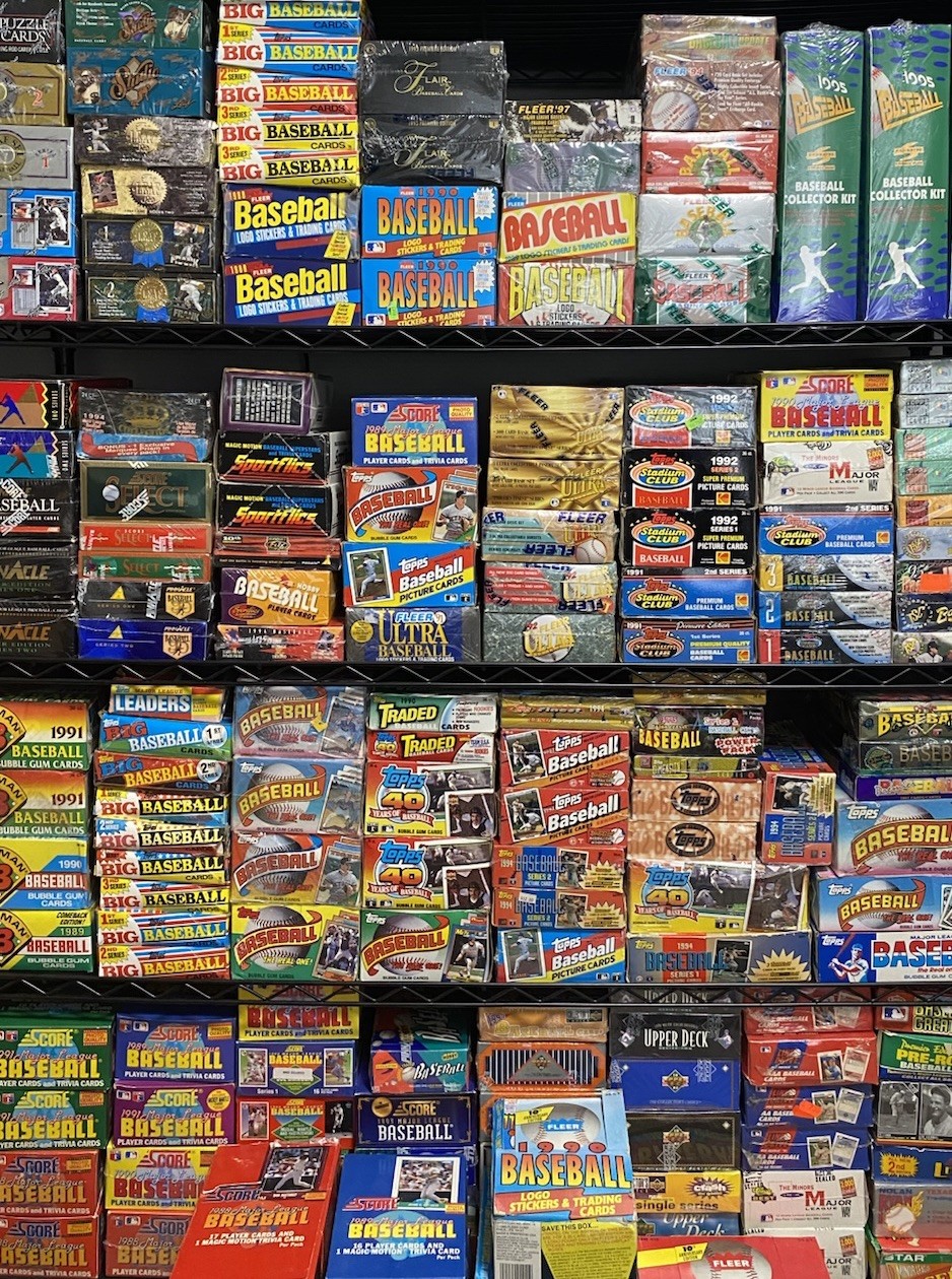 Huge Wholesale Lot of 300 Unopened Old Vintage Baseball Cards in Packs