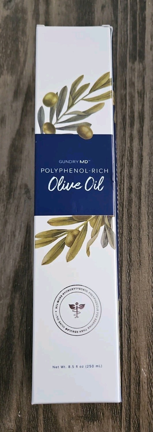Gundry MD Organic Polyphenol Rich Olive Oil 8.5fl oz Cold Pressed Exp 1-28 Gundry MD Organic Polyphenol Rich Olive Oil 8.5fl oz Cold Pressed Exp 1-28
