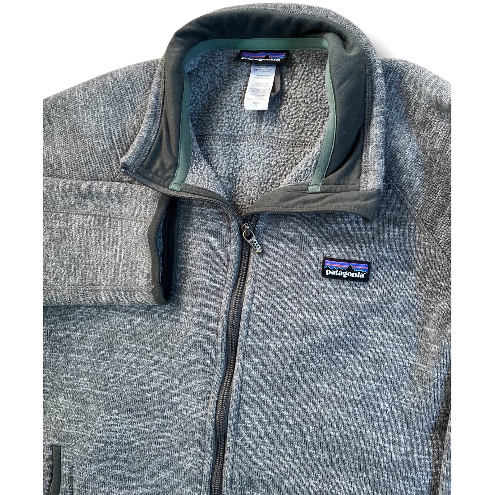 Patagonia Better Sweater Full Zip Fleece Jacket Mens Medium Gray Heather