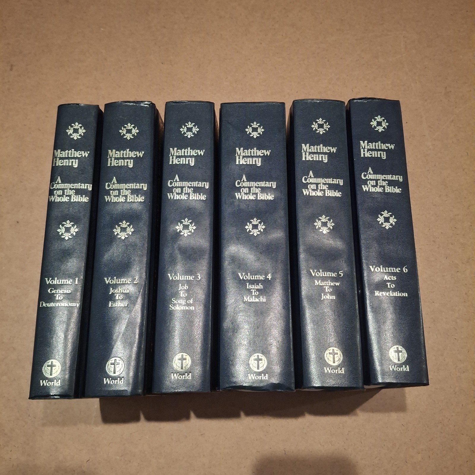 Vintage Matthew Henry\'s Commentary On The Whole Bible Holman HC Blue 6-Vol Set Vintage Matthew Henry\'s Commentary On The Whole Bible Holman HC Blue 6-Vol Set