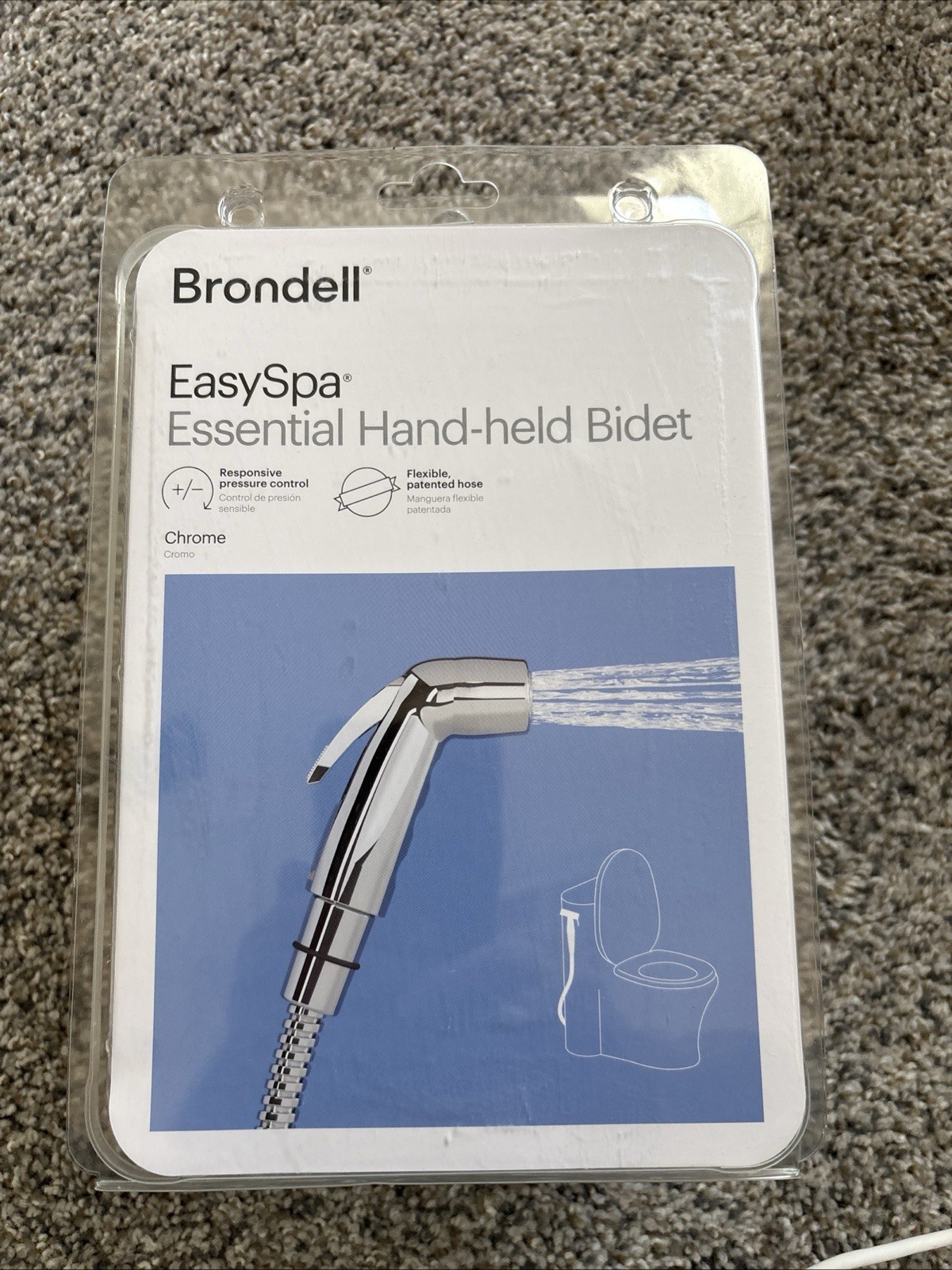 Brondell CleanSpa Luxury Hand Held Bidet LES-50 Silver Stainless Sprayer