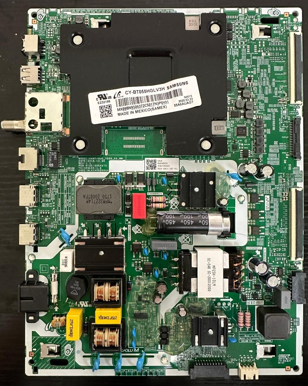 Samsung BN96-50973H Main Board/Power Supply for UN55TU7000FXZA, UN55T700DFXZA