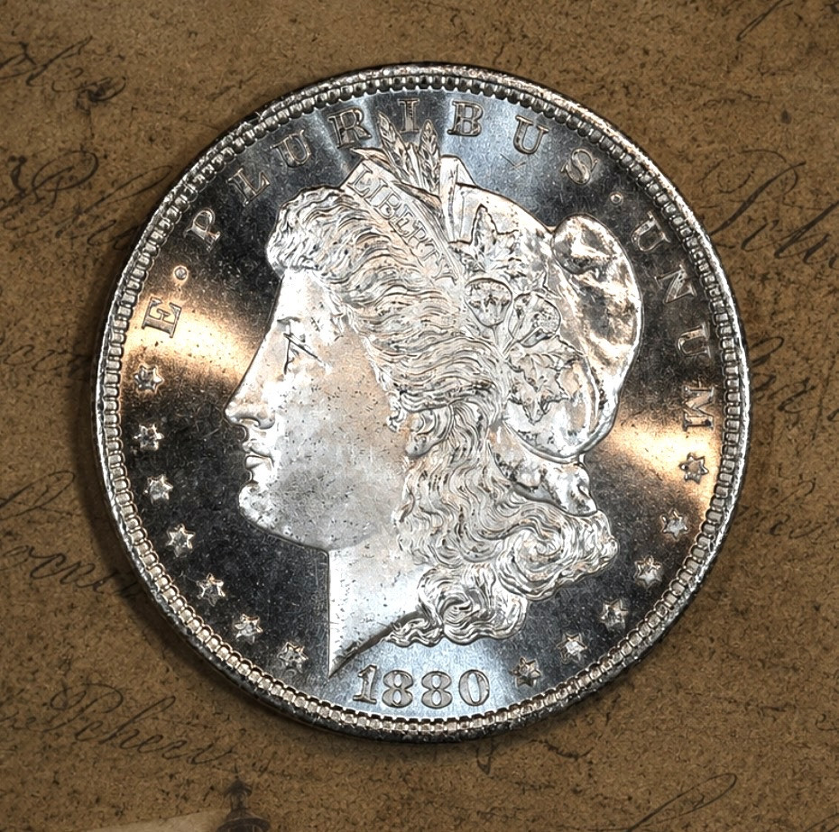 1880-S Morgan Dollar Choice Uncirculated San Francisco Mint Original PQ Piece