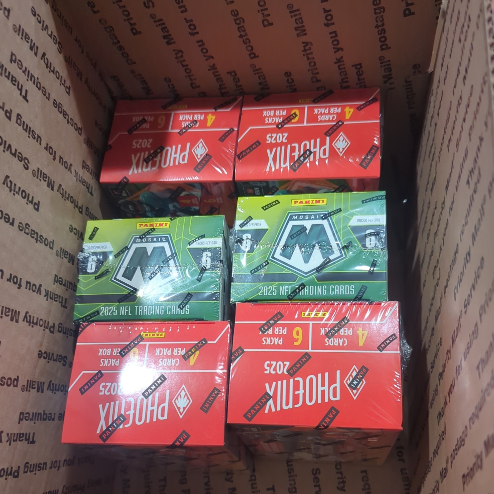 2025 Panini Mosaic NFL Factory Sealed Blaster Box X2 Pheonix Blaster Box x4