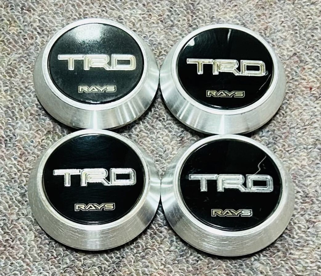 RAYS TRD Center Caps 4 Set Used From Japan