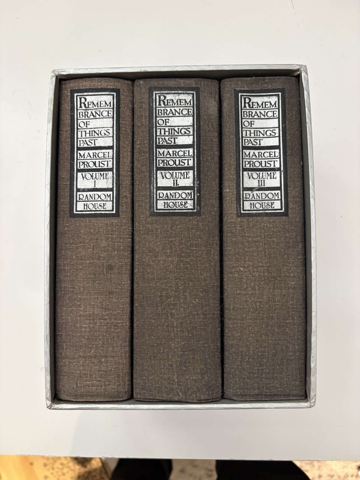 Remembrance of Things Past Marcel Proust 1981 3-Volume Random House HC Box Set