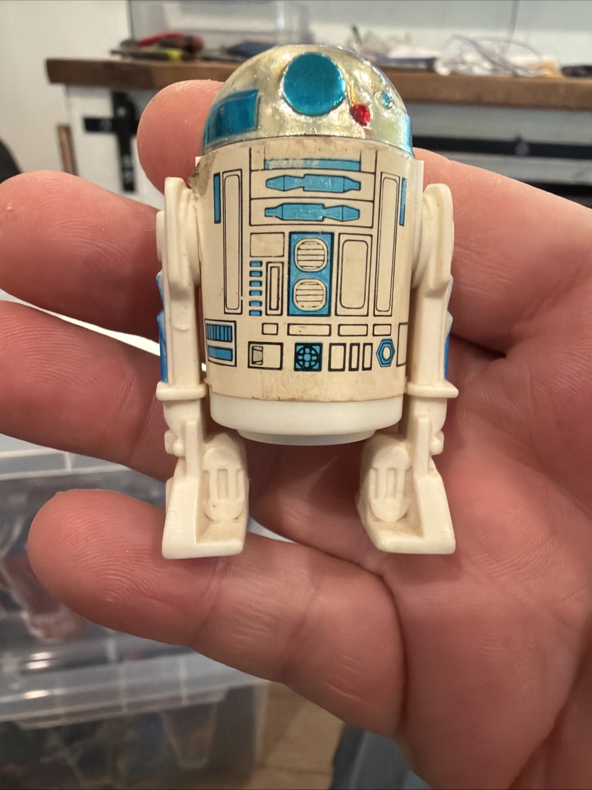 Vintage 1977 Kenner Star Wars R2-D2 Hong Kong May The Force Be With You