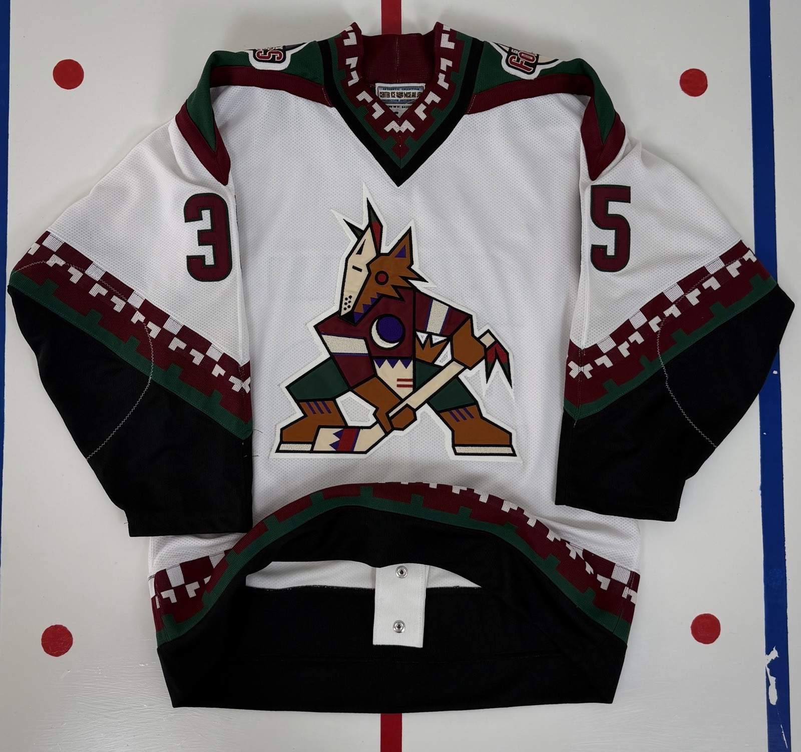 Nikolai Khabibulin Phoenix Coyotes Vintage 1996-97 Kachina Arizona NHL Jersey 46