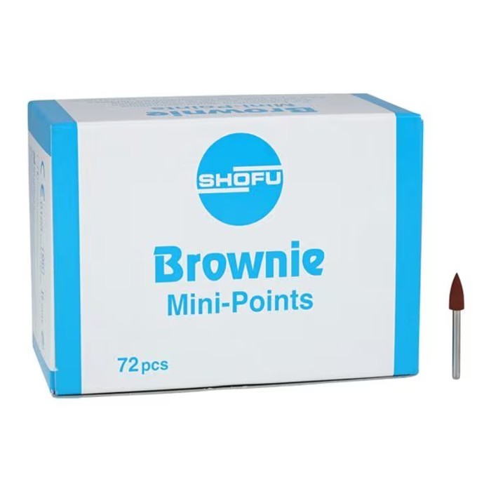 *72-Pieces* Shofu Brownie Polishers Silicone Mini-Point FG H413 *72-Pieces* Shofu Brownie Polishers Silicone Mini-Point FG H413