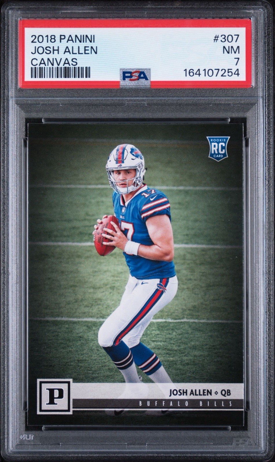 PSA 7 2018 Panini Josh Allen #307 Canvas