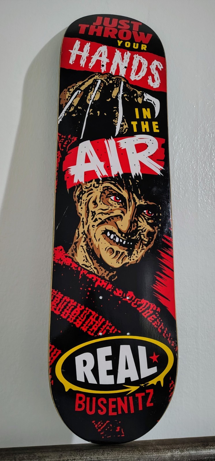 Rare Real Skateboards Gangster Nightmare Dennis Busenitz Deck freddy krueger Rare Real Skateboards Gangster Nightmare Dennis Busenitz Deck freddy krueger