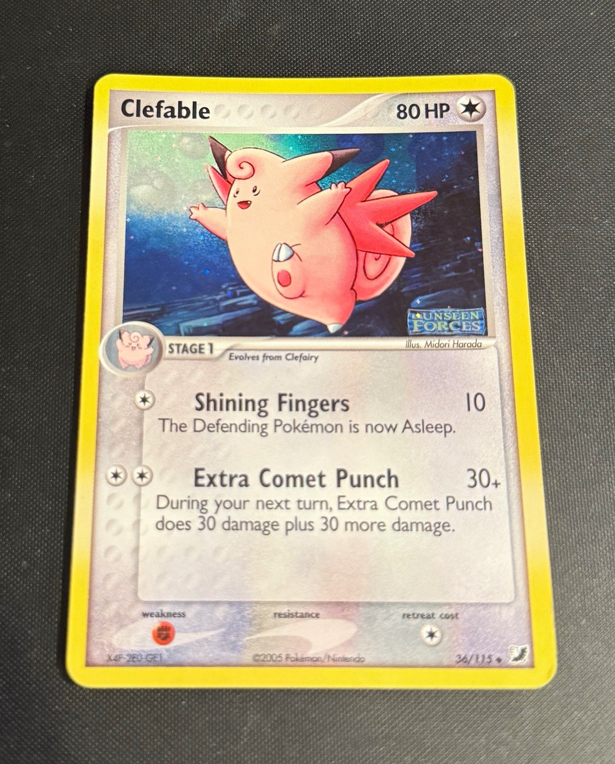 Clefable 36/115 Reverse Holo Unseen Forces Pokémon TCG Clefable 36/115 Reverse Holo Unseen Forces Pokémon TCG