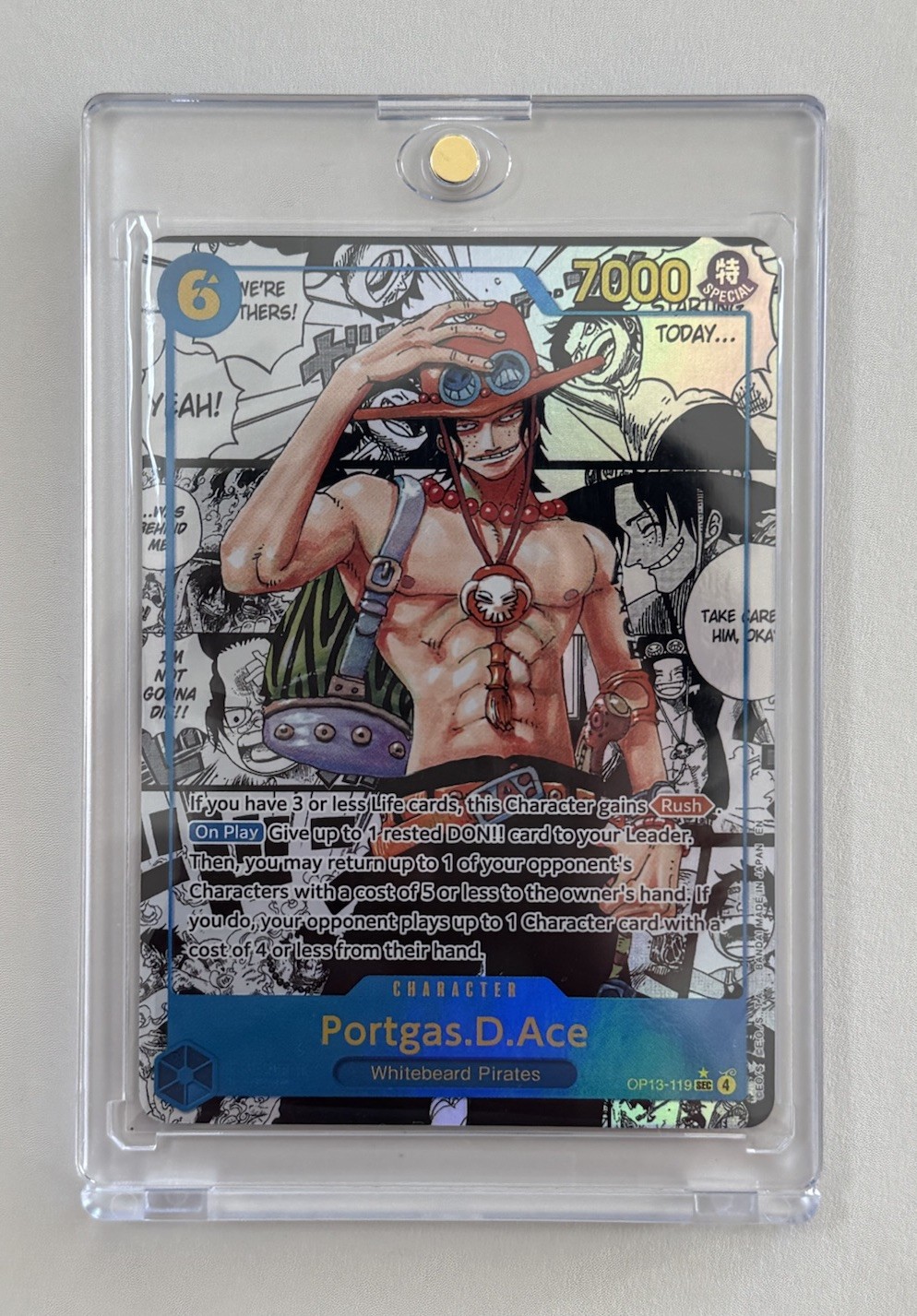 Portgas.D.Ace OP13-119 Manga Alt Art - Carrying On His Will - NM English