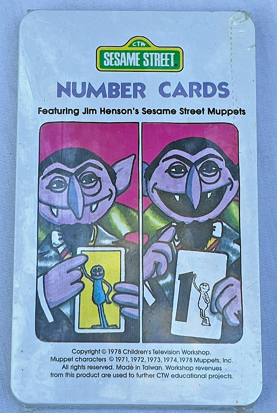 Vintage 1978 Sesame Street Number Cards - NEW SEALED - CTW Jim Henson