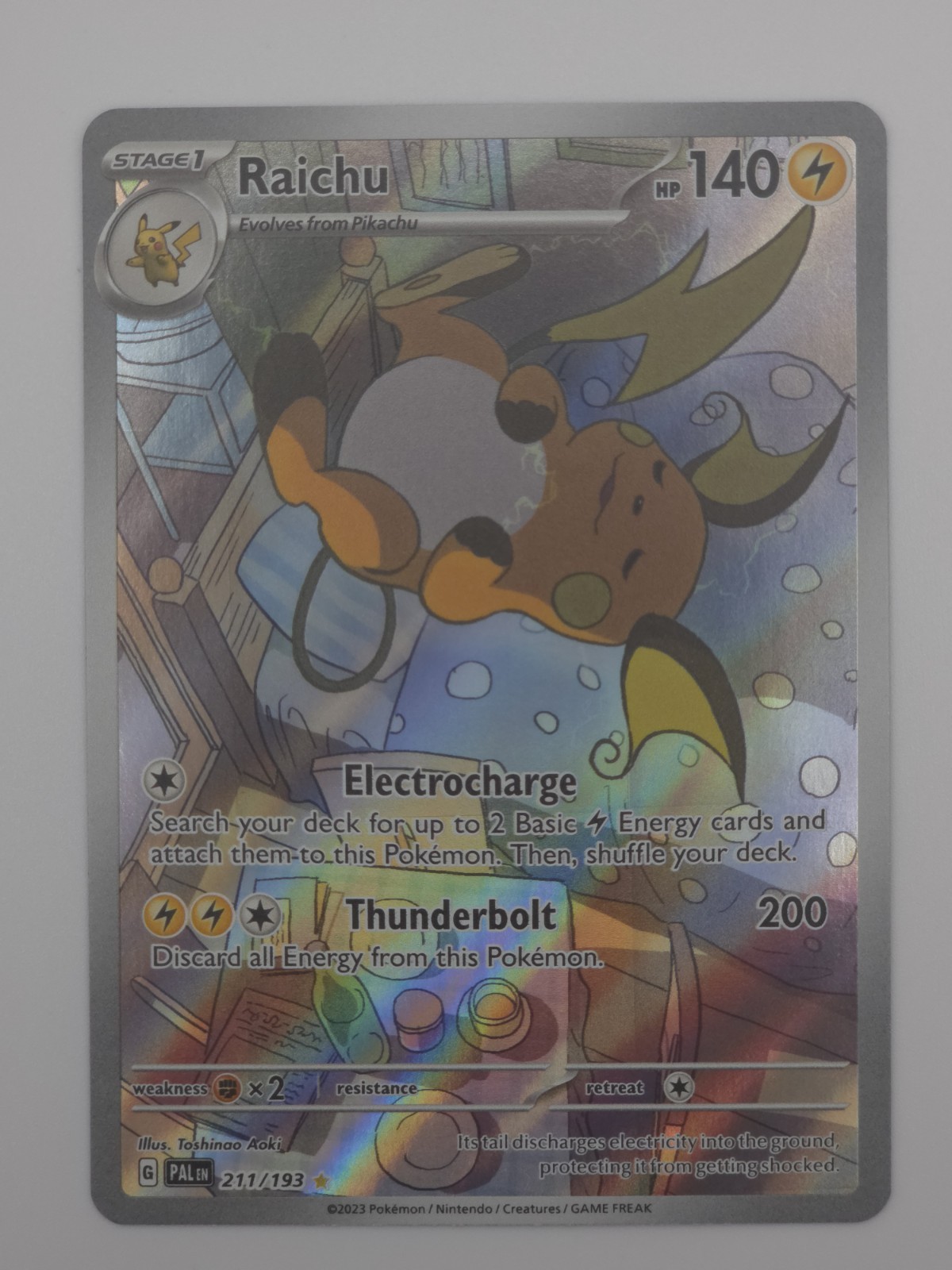 Raichu 211/193 Illustration Rare Paldea Evolved Pokemon Raichu 211/193 Illustration Rare Paldea Evolved Pokemon