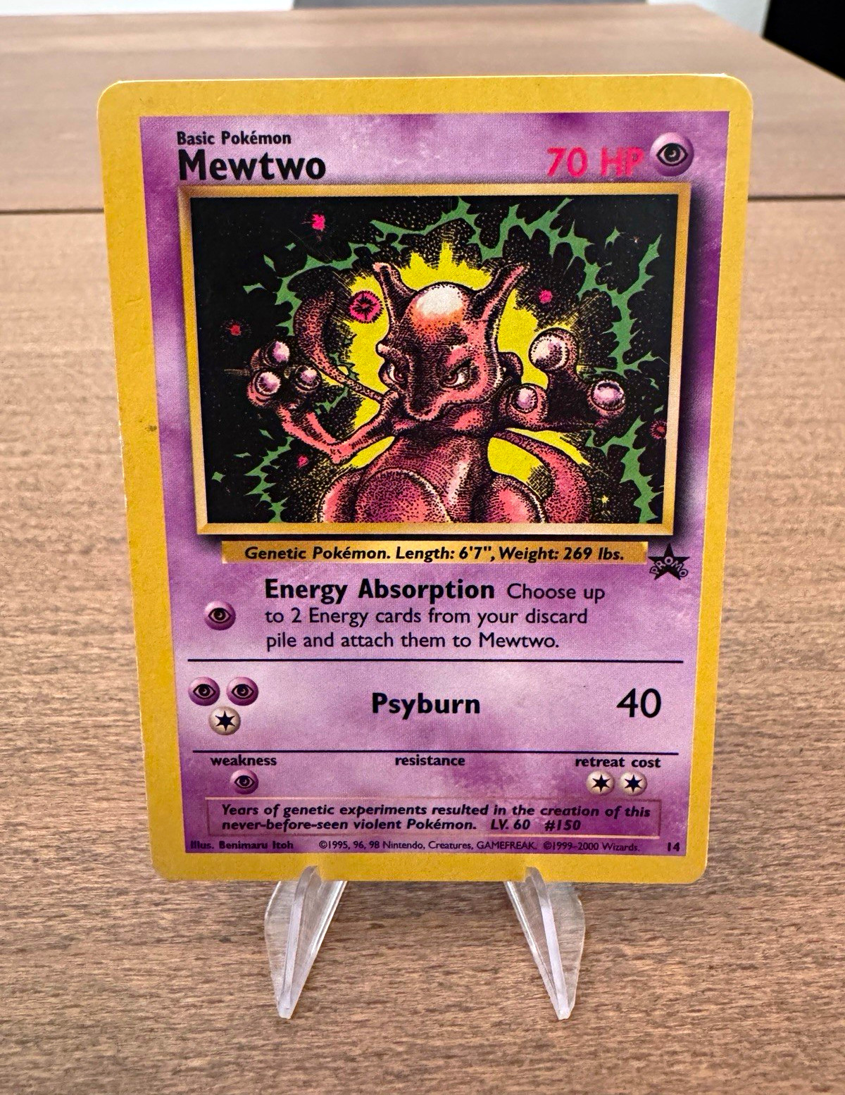 14 Mewtwo WoTC Promo Pokemon Card LP 14 Mewtwo WoTC Promo Pokemon Card LP