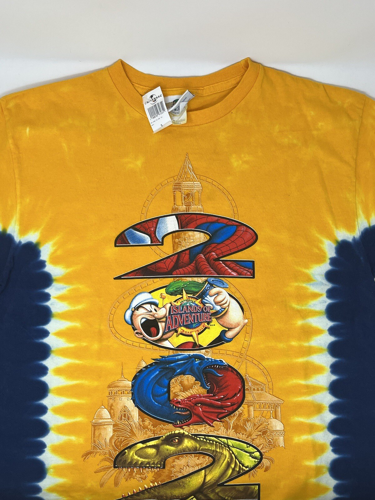 Vintage 2002 Universal Studios Yellow Tie Dye T Shirt (S) BRAND NEW Vintage 2002 Universal Studios Yellow Tie Dye T Shirt (S) BRAND NEW