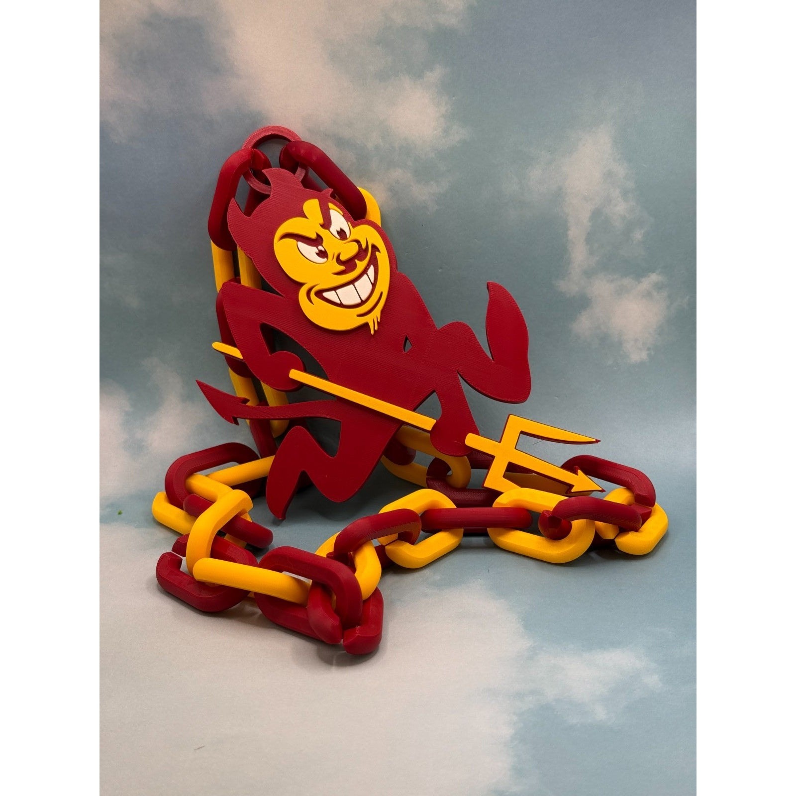 Arizona State Sun Devils Fan Oversized Necklace Pendant & Chain \