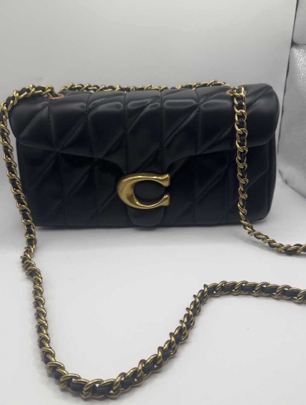 COACH Tabby 20 Quilted Leather Shoulder Bag Black Crossbody Purse CP149 NEW COACH Tabby 20 Quilted Leather Shoulder Bag Black Crossbody Purse CP149 NEW