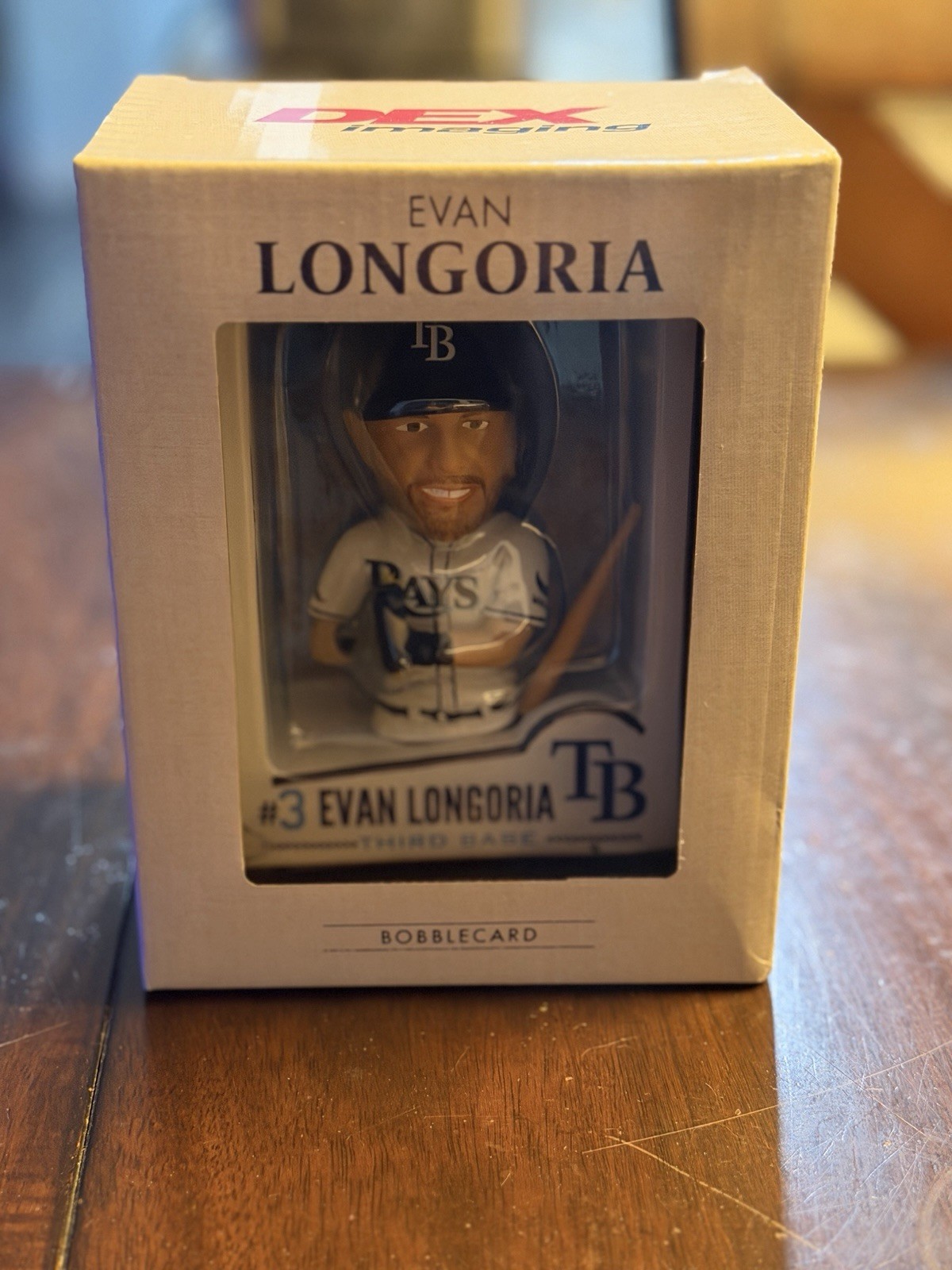 Evan Longoria Bobblecard Limited Giveaway Tampa Bay Rays 07/12