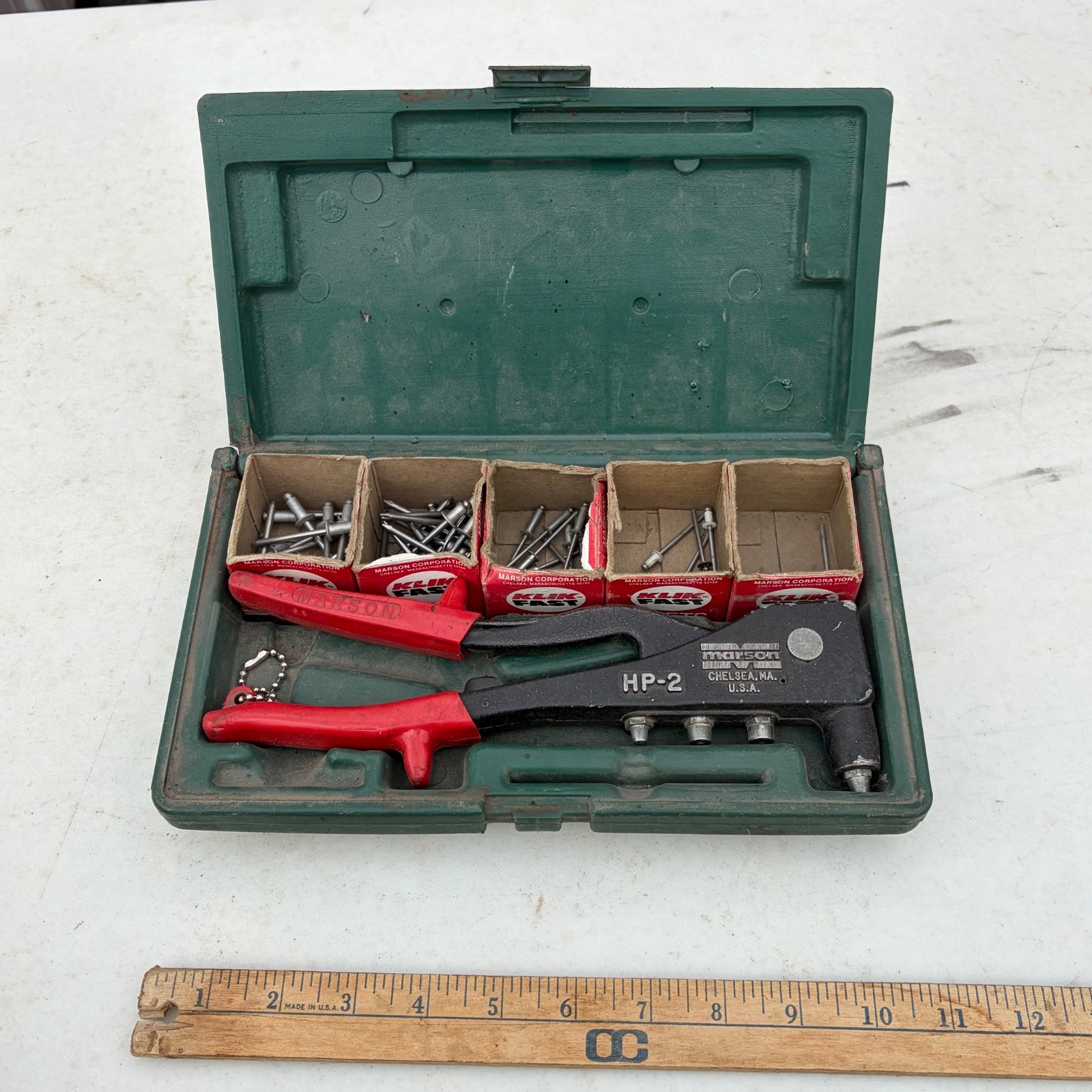 Marson 39001 HP-2 Hand Rivet Kit w/ Rivets Marson 39001 HP-2 Hand Rivet Kit w/ Rivets