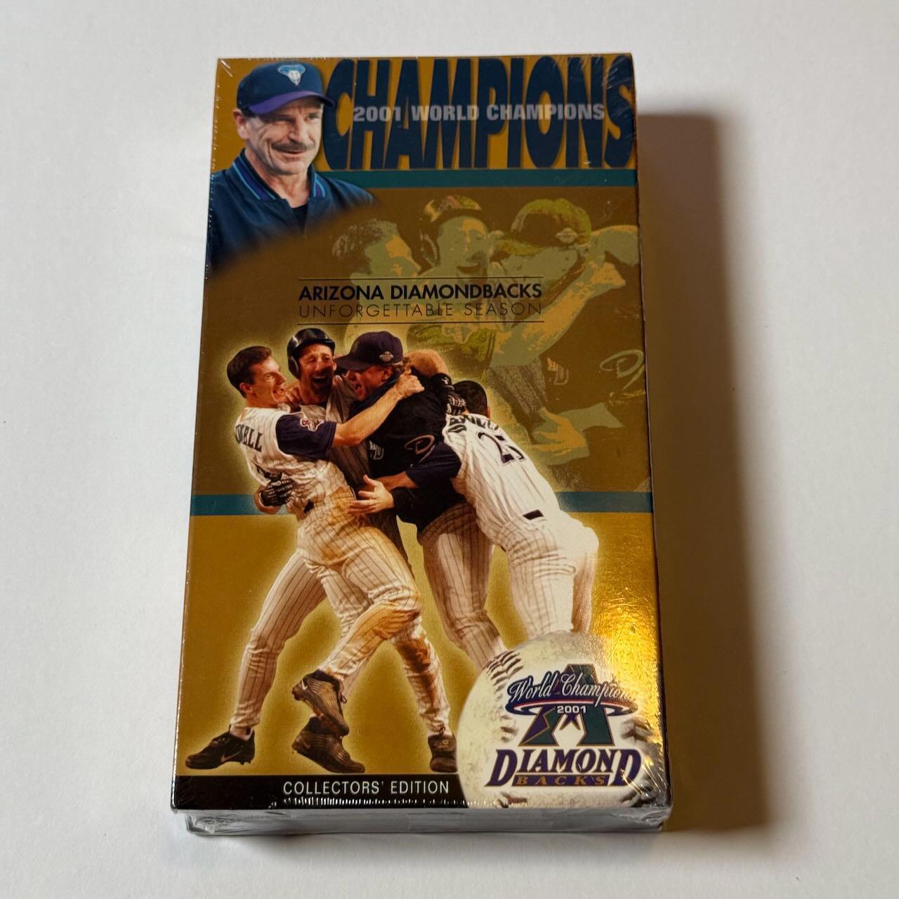 Vtg 2001 Arizona Diamondbacks World Champions Collector\'s Edition VHS RARE DS