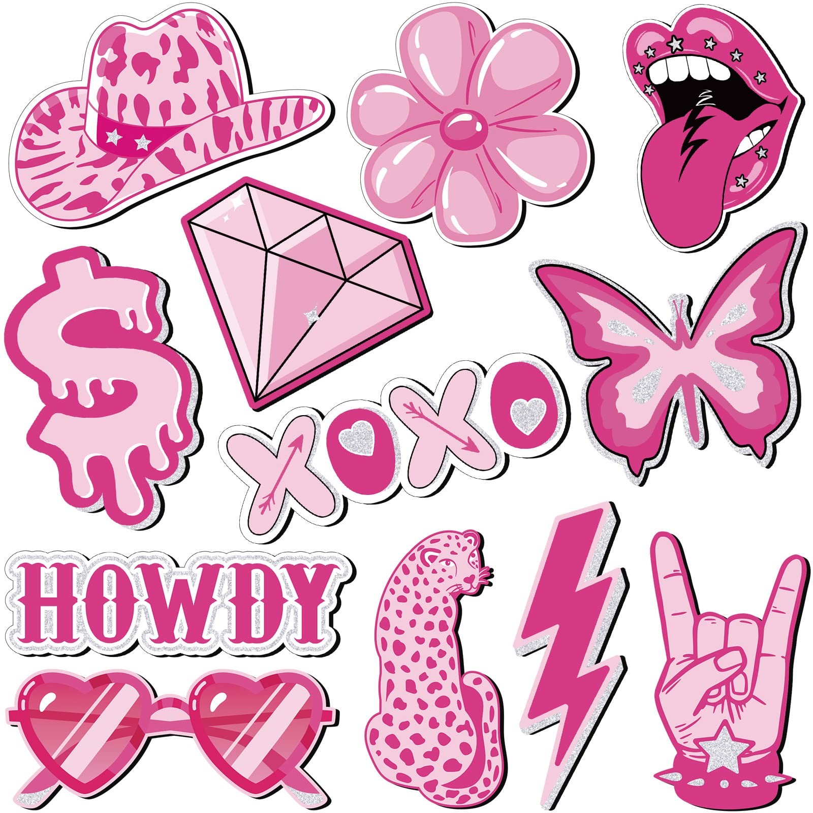 Dunzy 12pcs Pink Preppy Refrigerator Magnets Women Cute Magnets for Fridge Dunzy 12pcs Pink Preppy Refrigerator Magnets Women Cute Magnets for Fridge