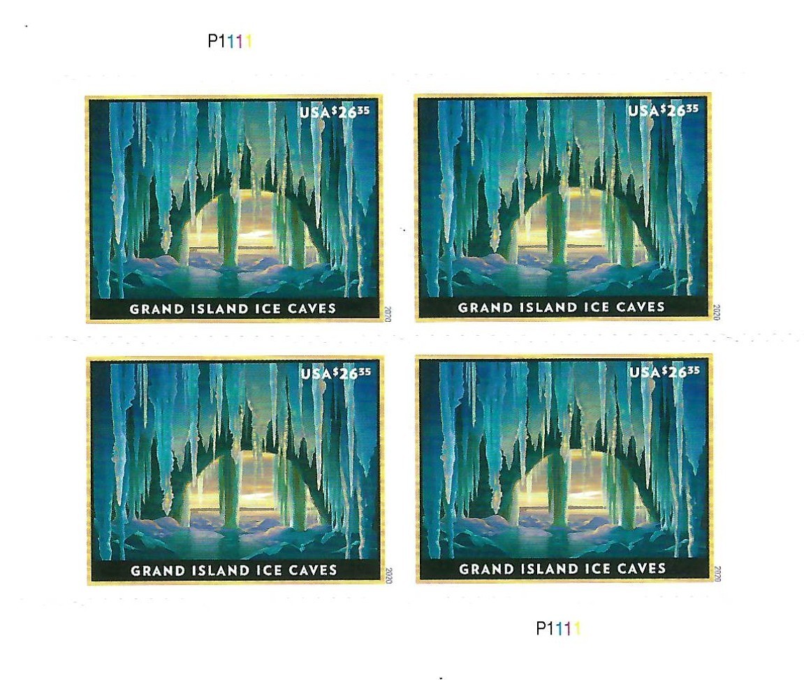 Grand Island Ice Caves- Sheet of 4 X $26.35 = $105.40 ** 