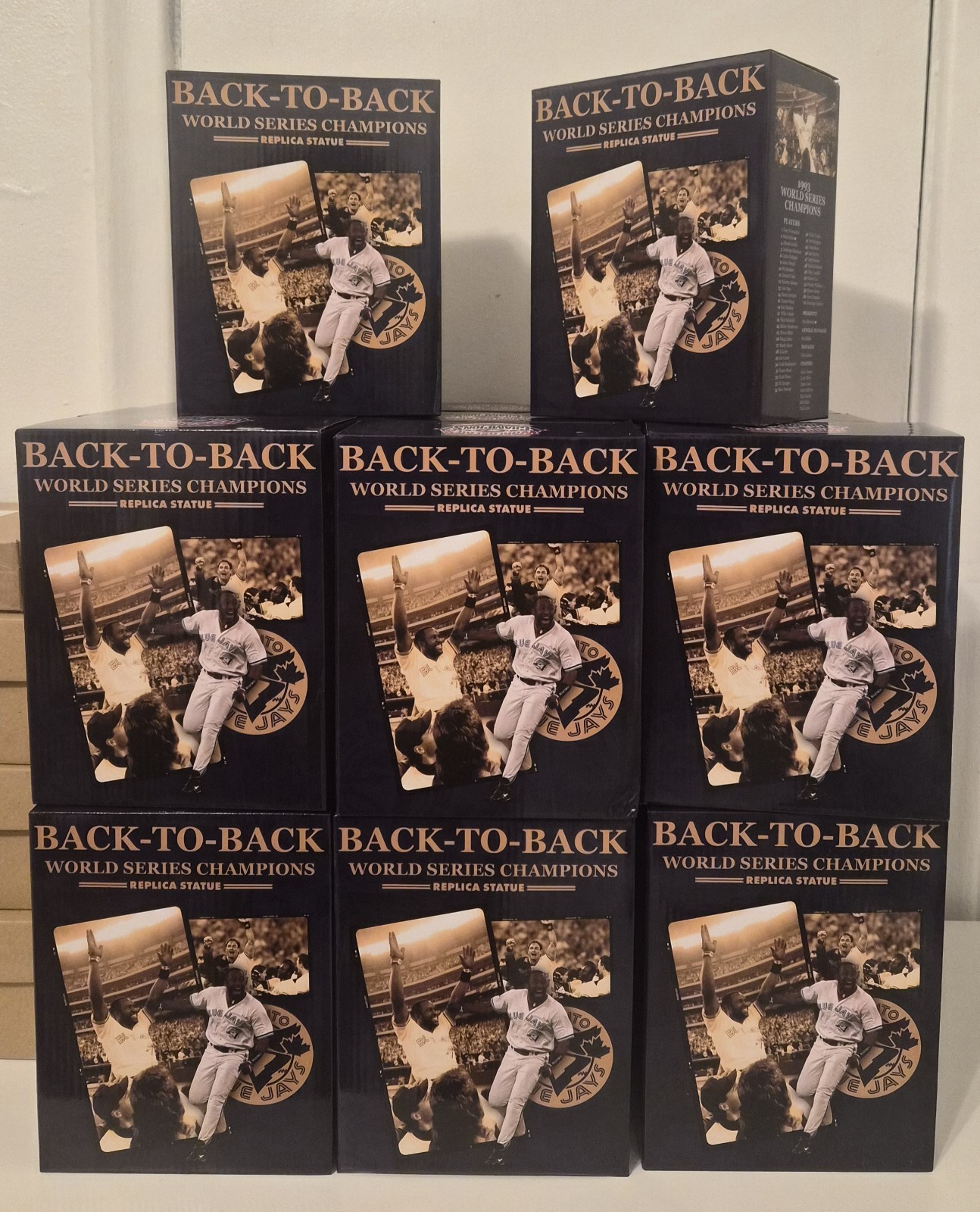 BACK TO BACK 2026 TORONTO BLUE JAYS REPLICA STATUE World Series JOE CARTER BACK TO BACK 2026 TORONTO BLUE JAYS REPLICA STATUE World Series JOE CARTER