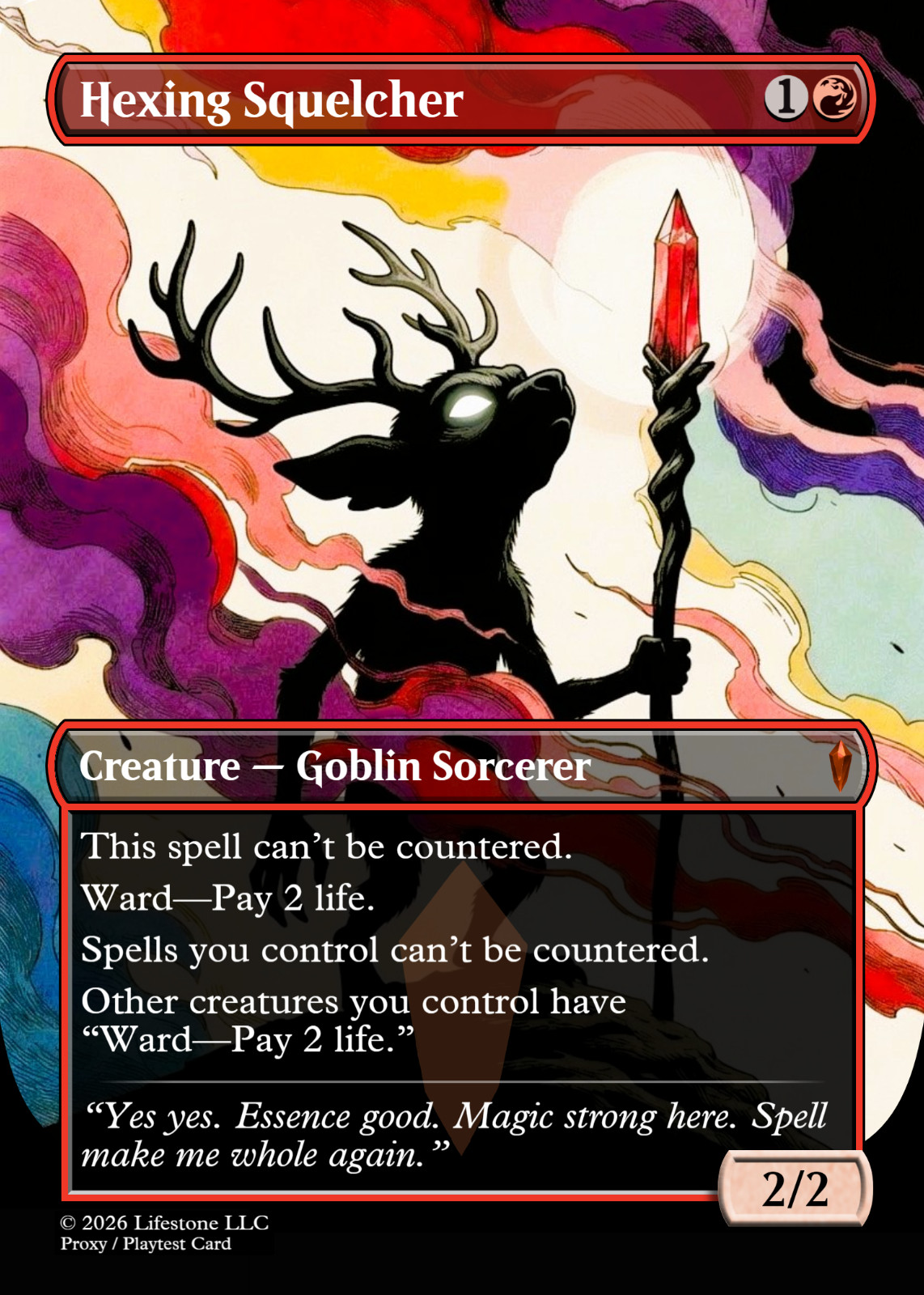 Hexing Squelcher - Borderless - Premium Quality - Not Tournament Authorized