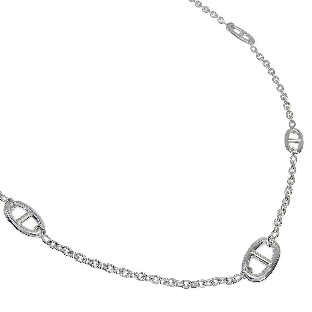 HERMES Farandole Chaine d\'Ancre Necklace Long 31.5\