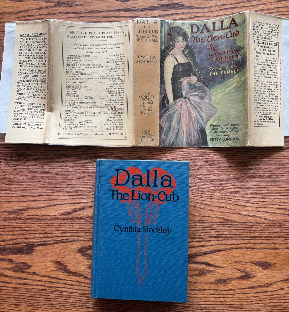 The Female -photoplay edition DJ & stills VG+ c1924 Betty Compson, Warner Baxter