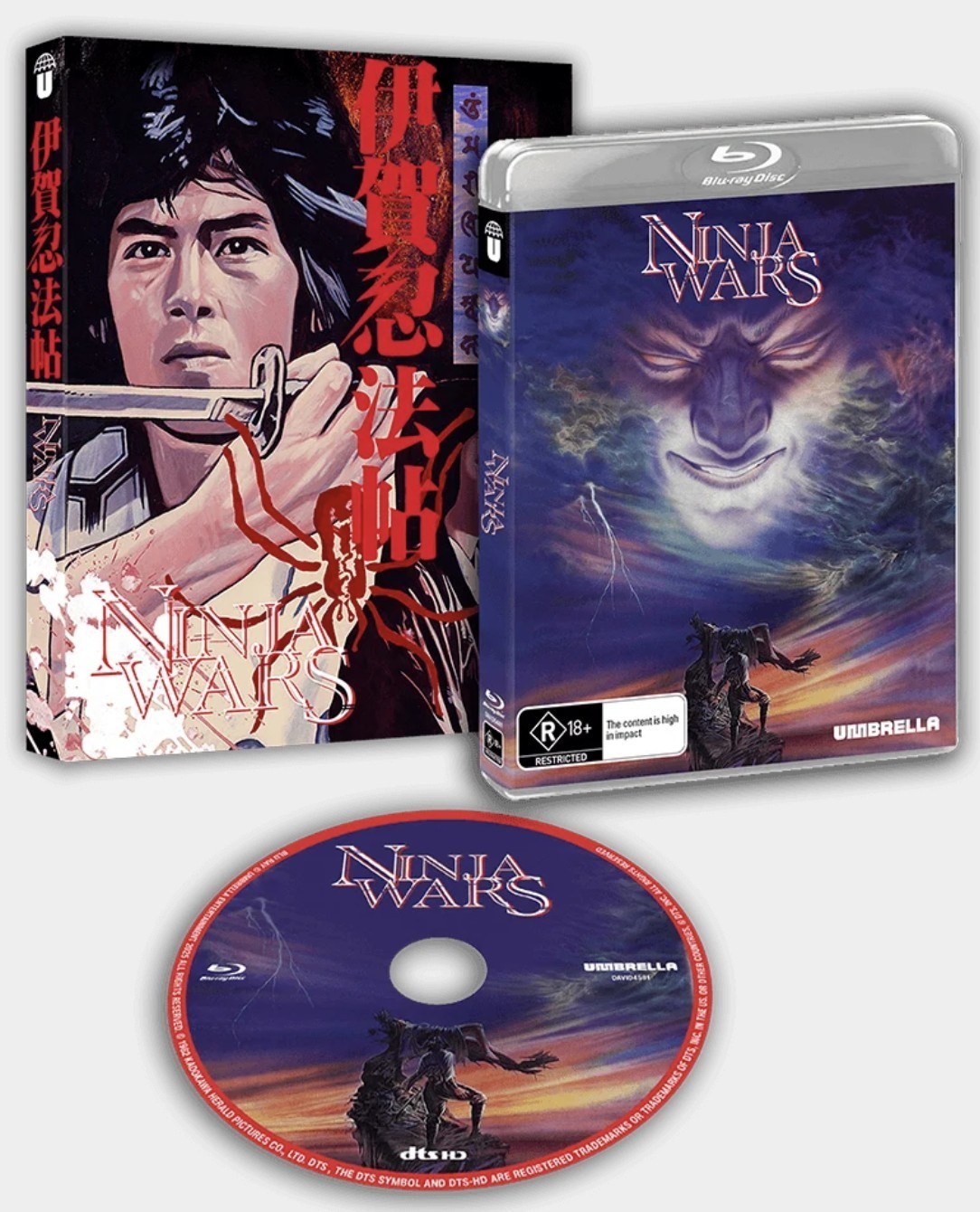 NINJA WARS (1982) Blu-Ray with slipcover BRAND NEW (Playable Worldwide)
