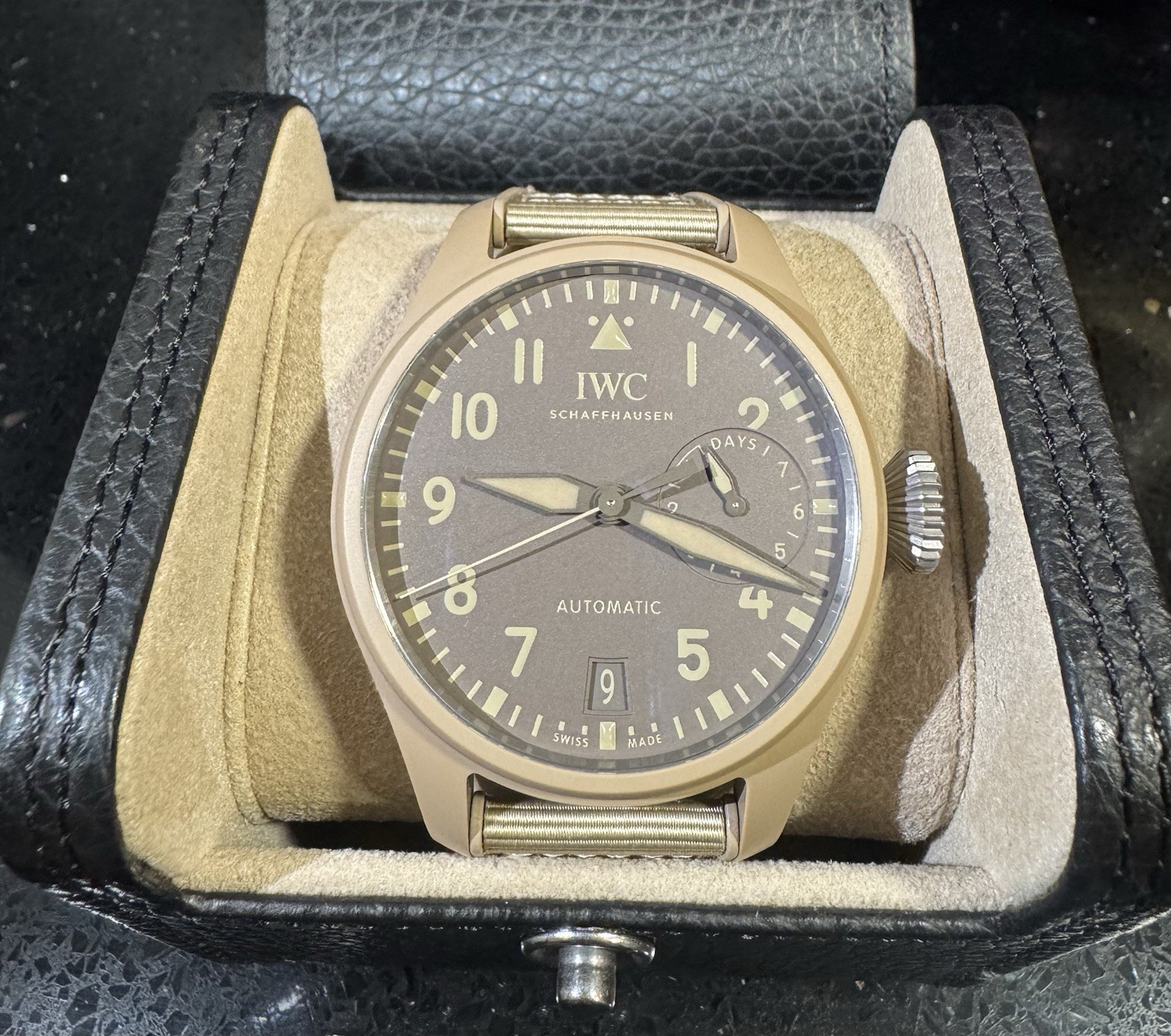 IWC Big Pilot’s Watch Top Gun 46mm Beige Ceramic Auto Full Set IWC Big Pilot’s Watch Top Gun 46mm Beige Ceramic Auto Full Set
