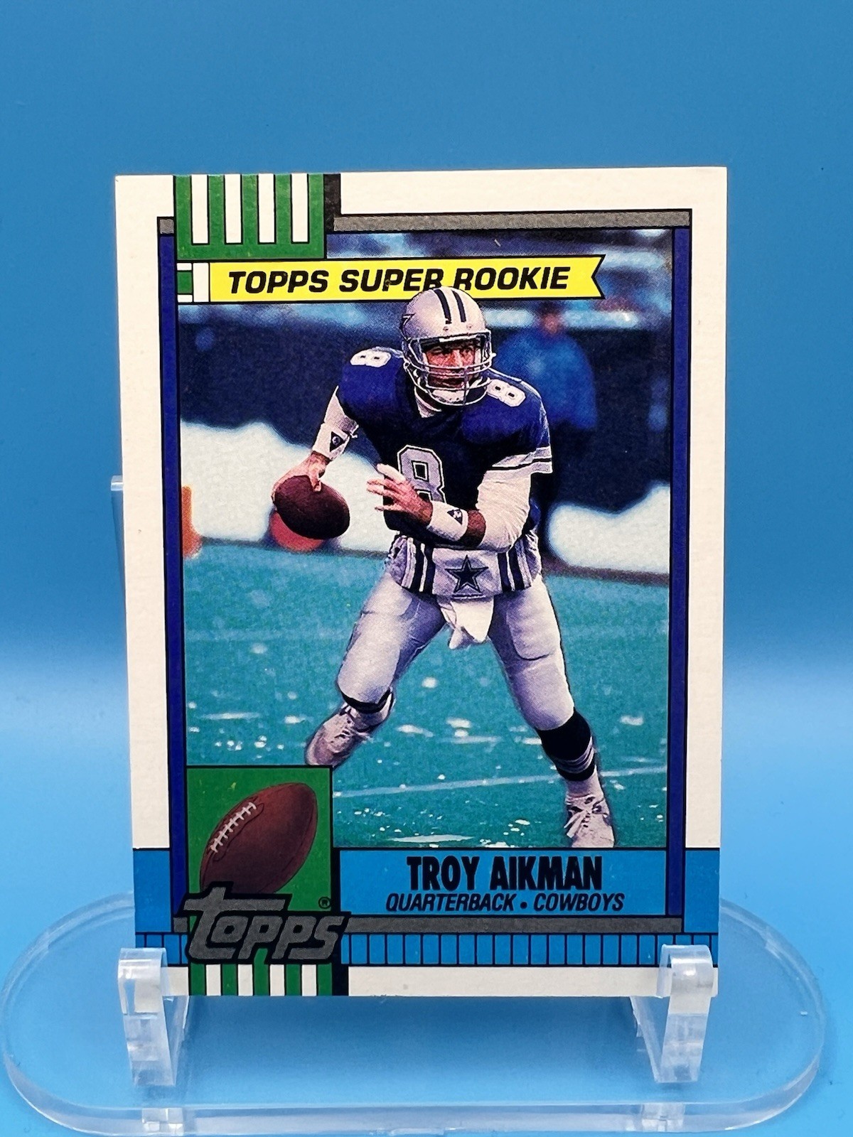 1990 Topps Troy Aikman #482 with Disclaimer & 1989 Score #270 **Rookie Cards**