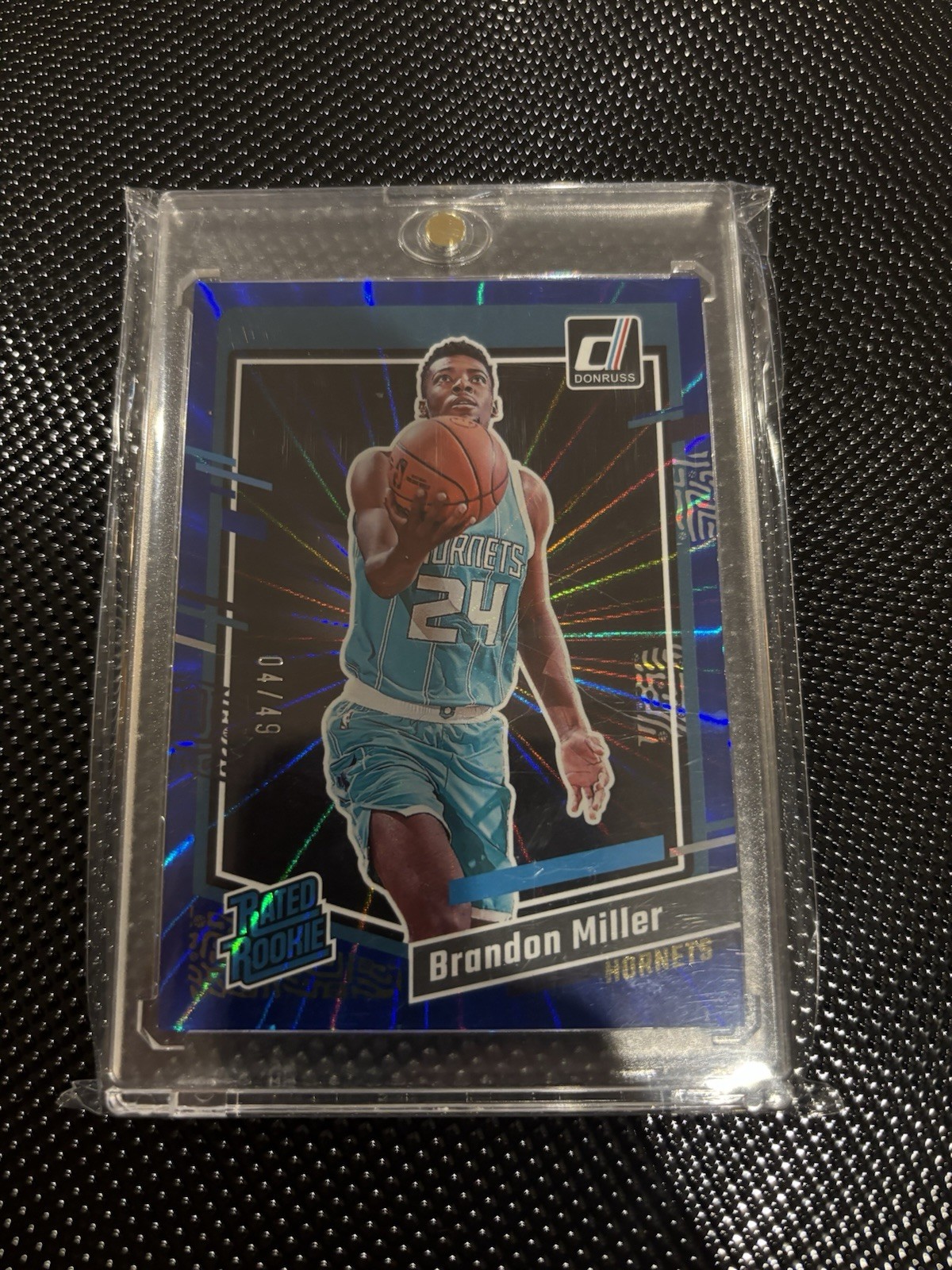 Panini Donruss 2023-24 Brandon Miller Rated Rookie #226 Hornets 04/49 Panini Donruss 2023-24 Brandon Miller Rated Rookie #226 Hornets 04/49