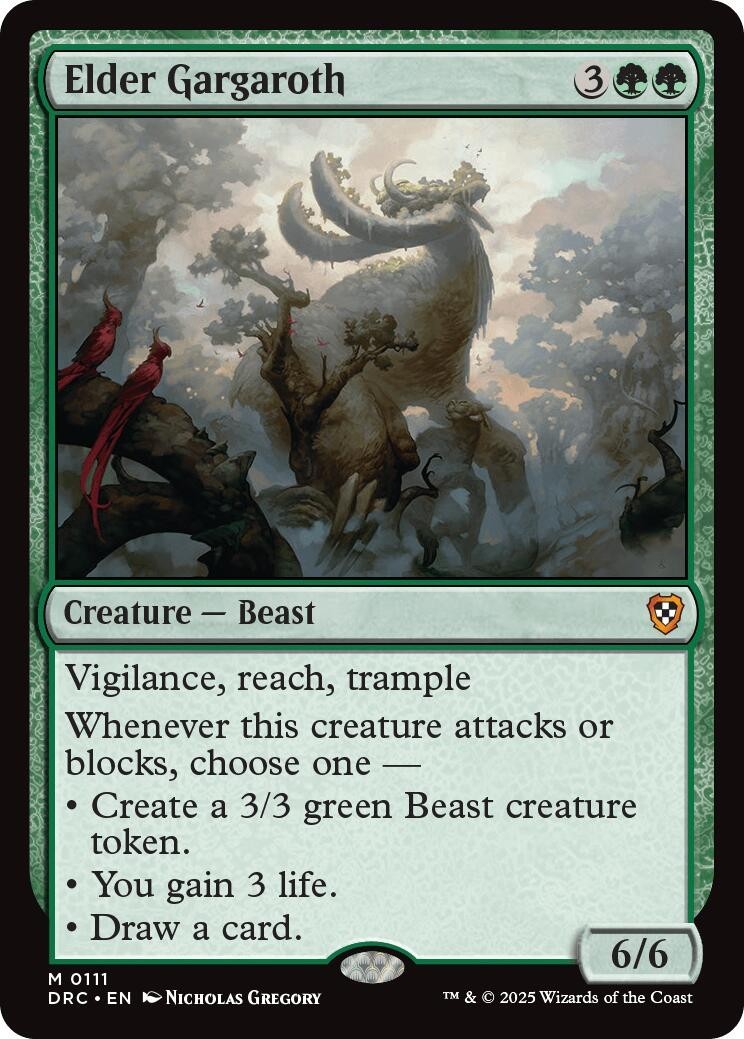 MTG DRC M Elder Gargaroth #111 NM