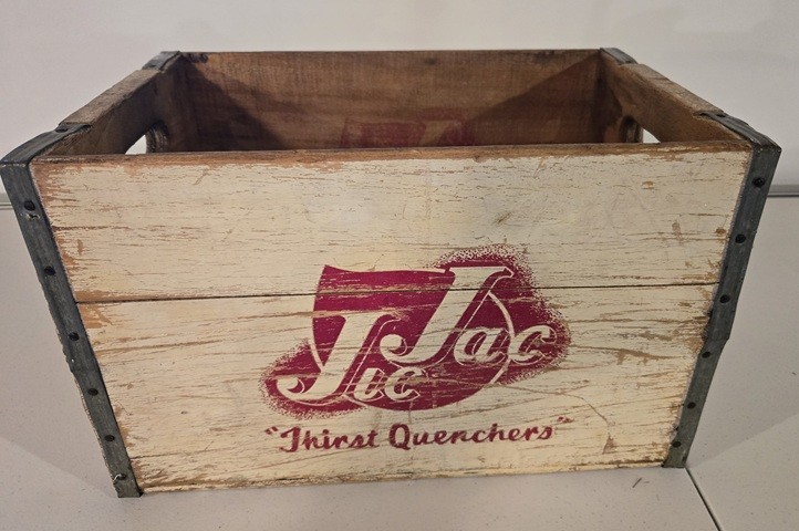 Vintage Jic Jac Wooden Soda Crate Vintage Jic Jac Wooden Soda Crate