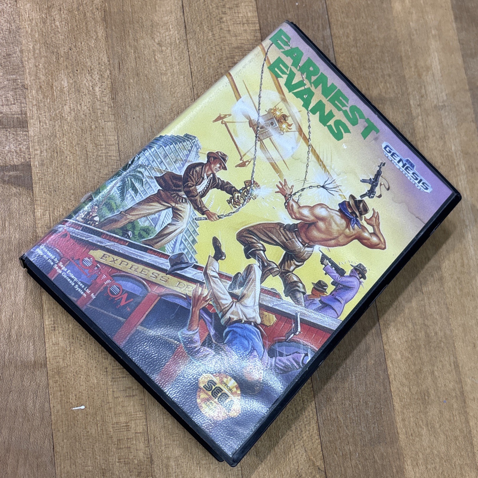 Vintage 1992 Earnest Evans Sega Genesis Video Game w/ Case Tested Working