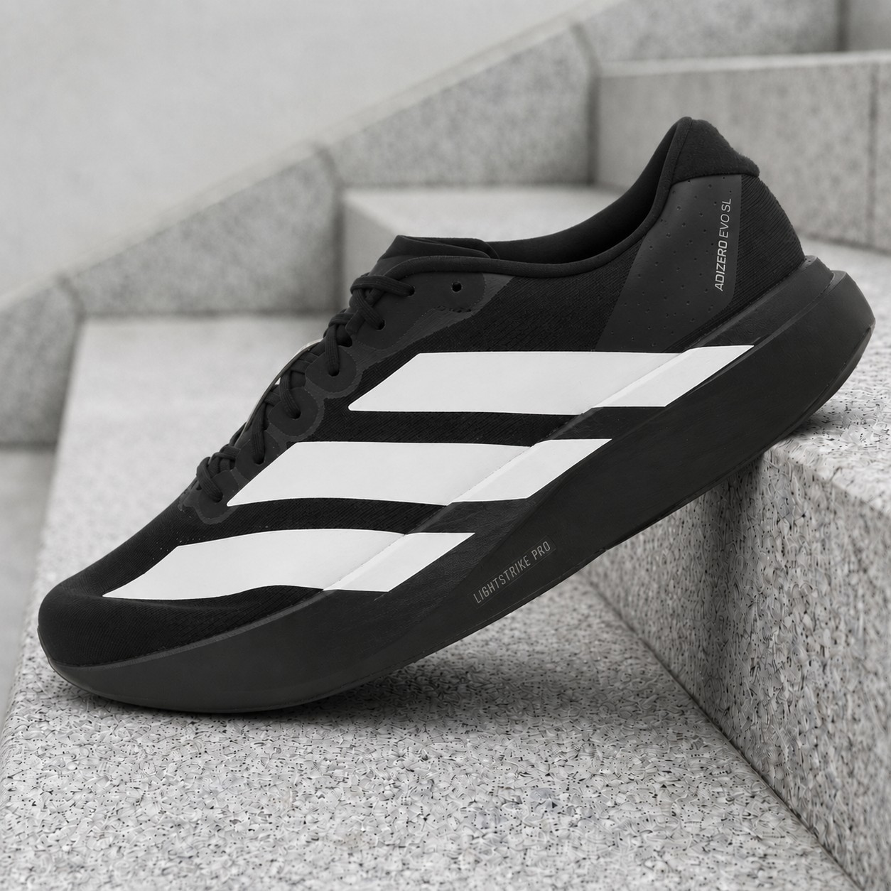 adidas Adizero Evo SL Black White JP7149 Men's New