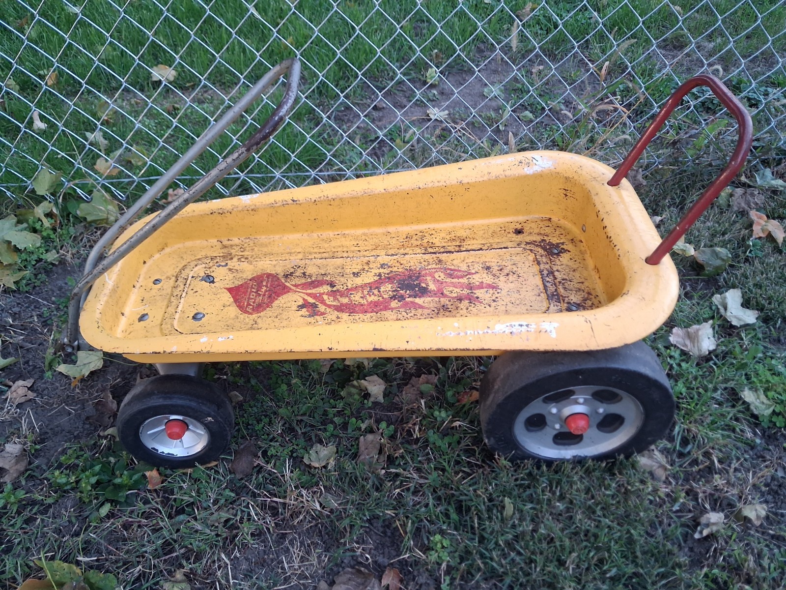 Rare Vintage Radio Flyer Fireball 1970’s Hot Rod Wagon Muscle bike Evel Knievel 