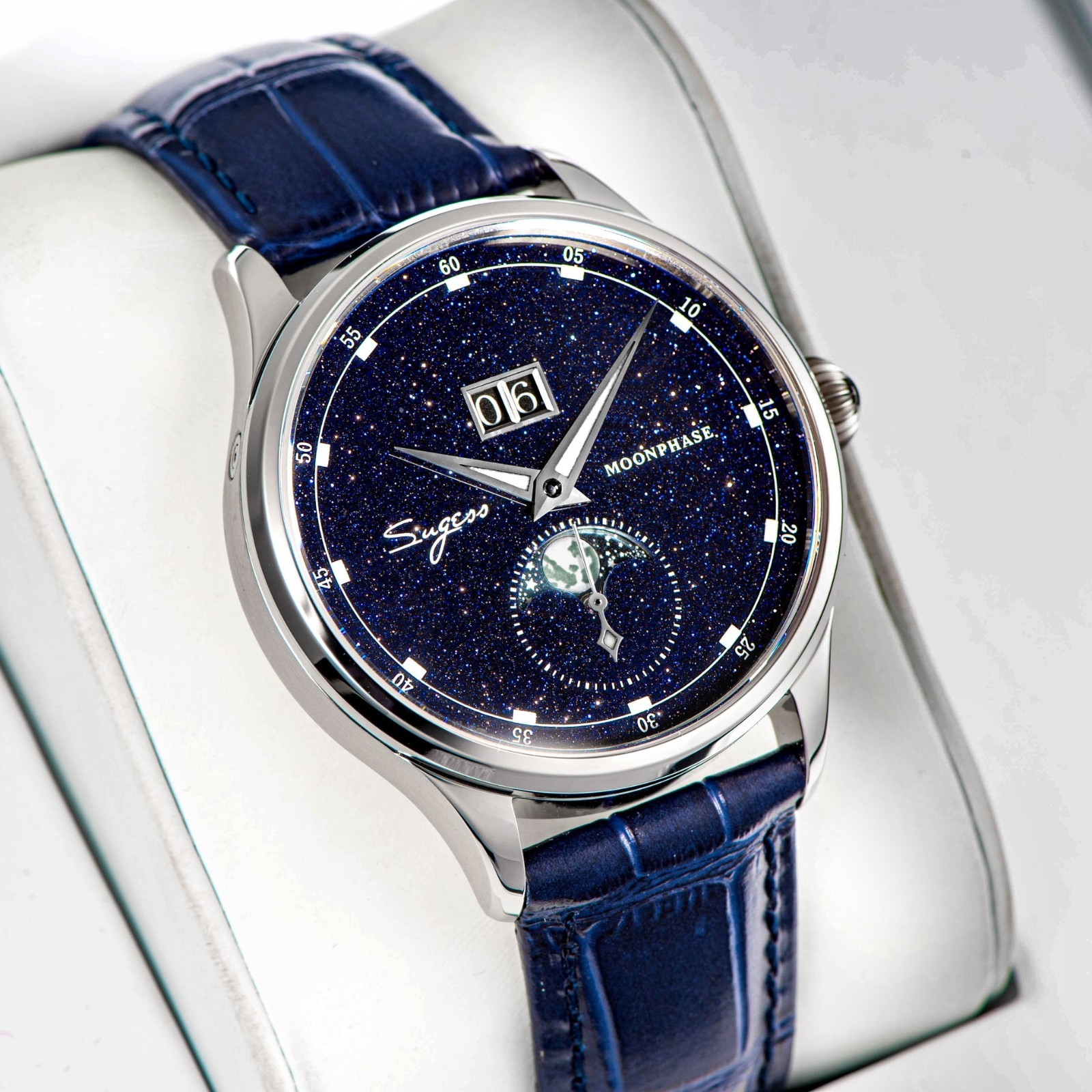 Sugess MoonPhase StarDust Mechanical Watch Seagull 1963, 41mm SU2528STRA V3 Sugess MoonPhase StarDust Mechanical Watch Seagull 1963, 41mm SU2528STRA V3
