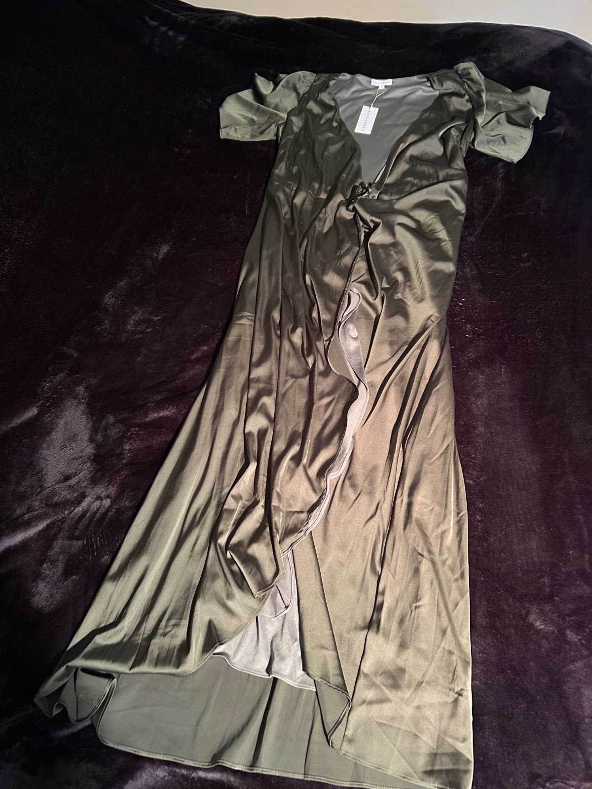 Baltic Born Satin Wrap Dress Baltic Born Satin Wrap Dress