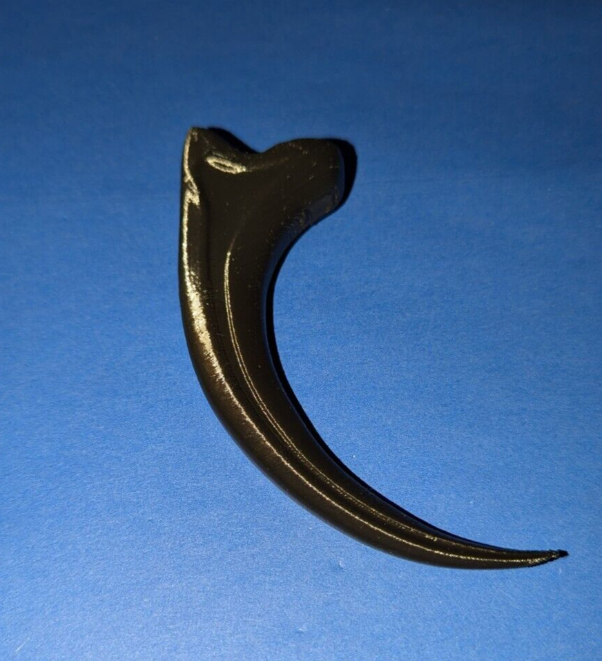 Raptor Claw Replica 3D Printed Black 5 Inches