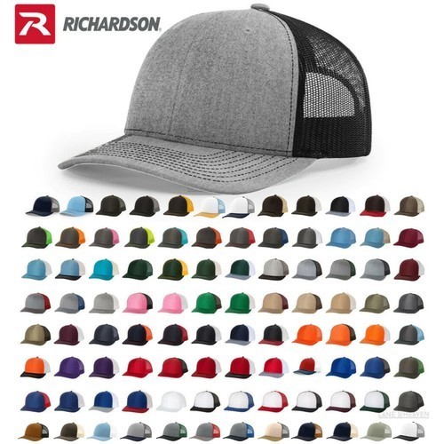 Richardson 112 Adjustable Snapback Trucker Hat OSFM Blank Mesh Back 100+ Colors Richardson 112 Adjustable Snapback Trucker Hat OSFM Blank Mesh Back 100+ Colors